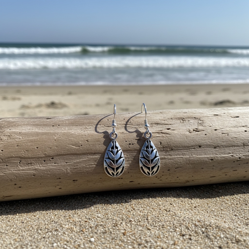 Bohemian Teardrop Leaf Drop Earrings for Women